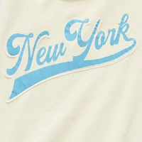 Juniors New York Off The Shoulder Sweatshirt Womens Crew Neck Long Sleeve