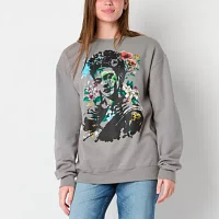 Jerry Leigh Juniors Frida Khalo Womens Crew Neck Long Sleeve Sweatshirt