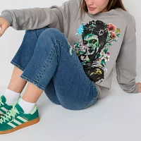 Jerry Leigh Juniors Frida Khalo Womens Crew Neck Long Sleeve Sweatshirt