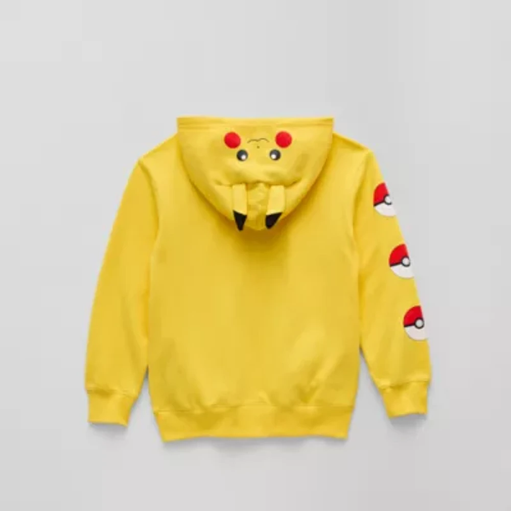 Little & Big Boys Lightweight Pokeman Fleece Zipper Hoodie