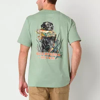 Buckhorn River Mens Crew Neck Short Sleeve Graphic T-Shirt