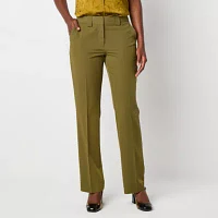 Worthington Womens Modern Straight Trouser