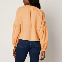 a.n.a Womens Long Sleeve Blouse