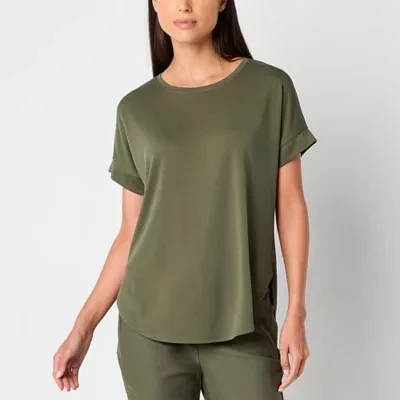 Stylus Womens Crew Neck Short Sleeve T-Shirt