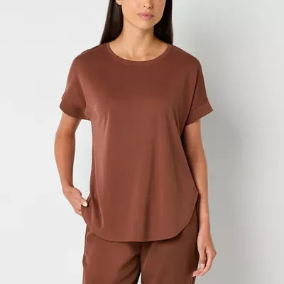 Stylus Womens Crew Neck Short Sleeve T-Shirt