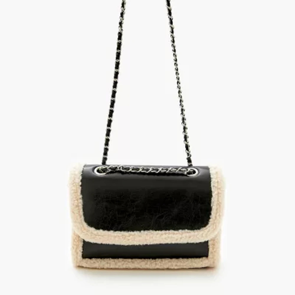 Forever 21 Fur Trim Crossbody Bag