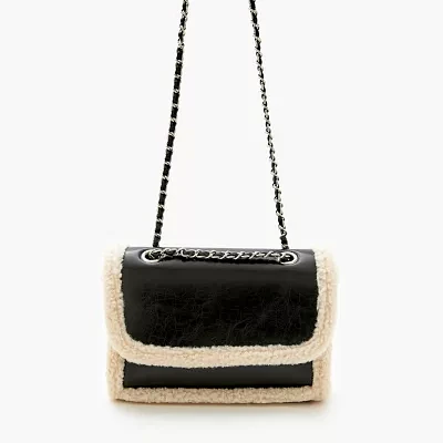 Forever 21 Fur Trim Crossbody Bag