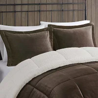 Woolrich Alton Plush to Sherpa Fleece Comforter Set