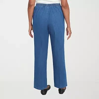 Alfred Dunner Lake Victoria Womens Mid Rise Straight Pull-On Pants