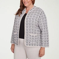 Alfred Dunner Romancing The Stone Lightweight Womens Plus Jacket