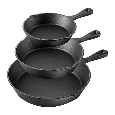 Megachef Cast Iron 3-pc. Cookware Set