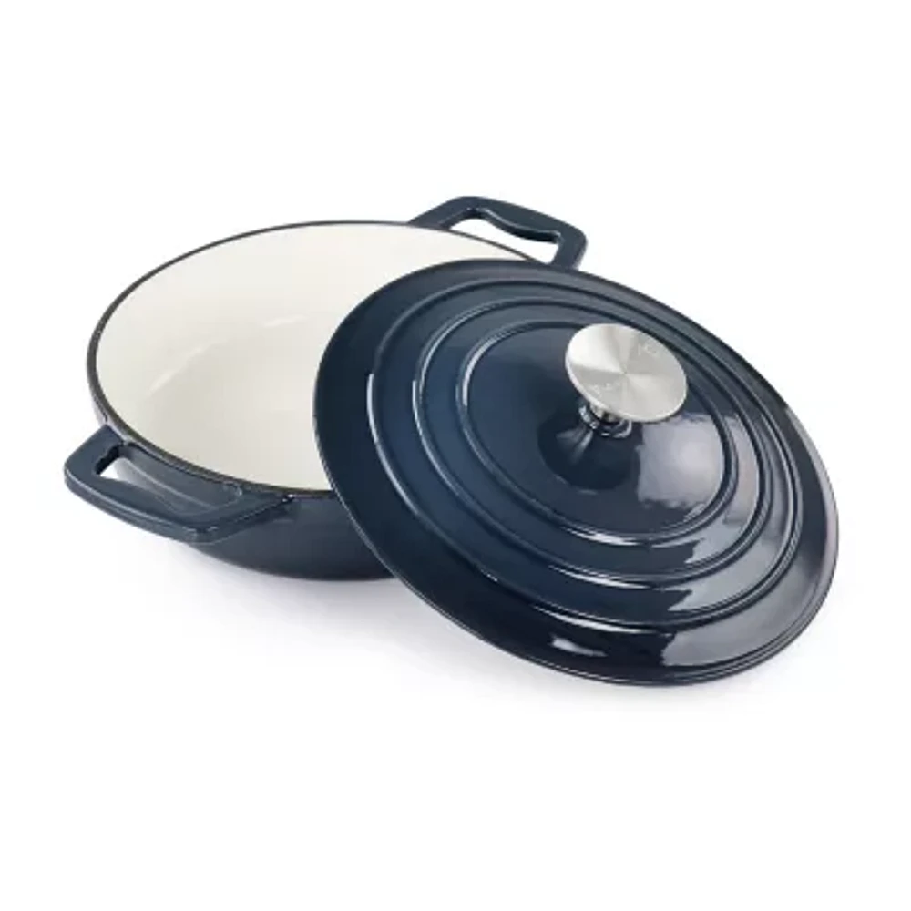 Megachef Enameled Cast Iron 2-qt. Braising Pan