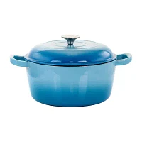 MegaChef Cast Enameled Iron Round 2-pc. Casserole Dish