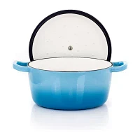 MegaChef Cast Enameled Iron Round 2-pc. Casserole Dish