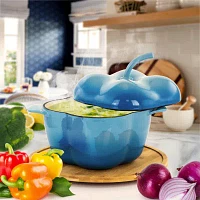 Megachef Pepper Enameled Cast Iron 2-pc. Casserole Dish