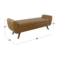 Homepop Storage Bench