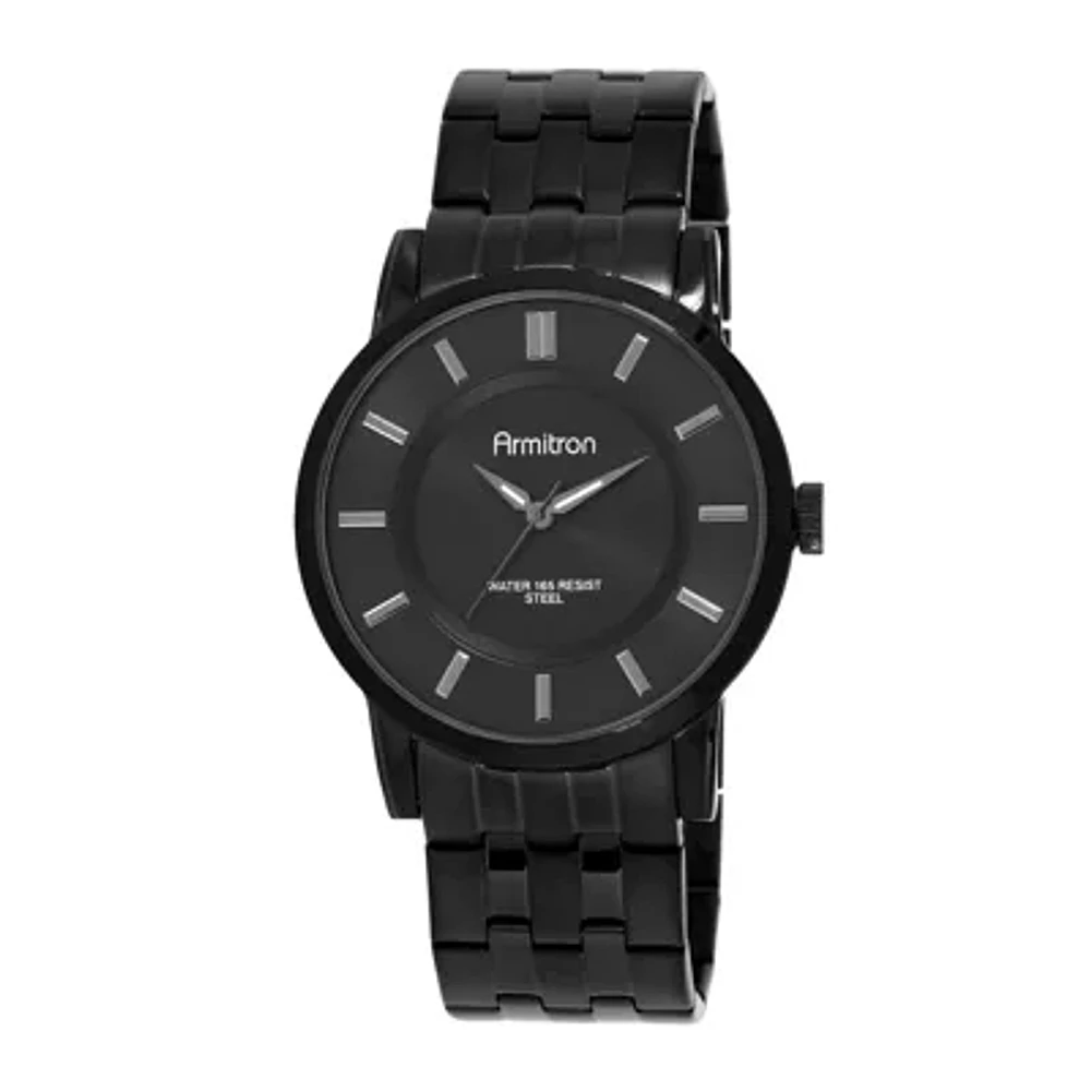 Armitron® All-Sport® Mens Black Stainless Steel Watch