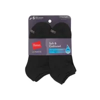 Hanes Ultimate Soft And Cushioned 6 Pair No Show Socks Womens