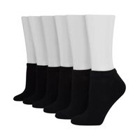 Hanes Ultimate Soft And Cushioned 6 Pair No Show Socks Womens