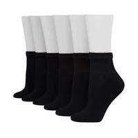 Hanes Ultra Core 6 Pair Quarter Socks Womens