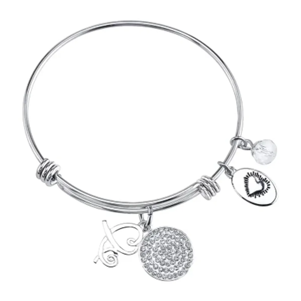 Footnotes Friend Stainless Steel Bangle Bracelet