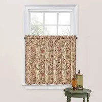 Waverly Imperial Dress Floral 2-pc. Rod Pocket Window Tier