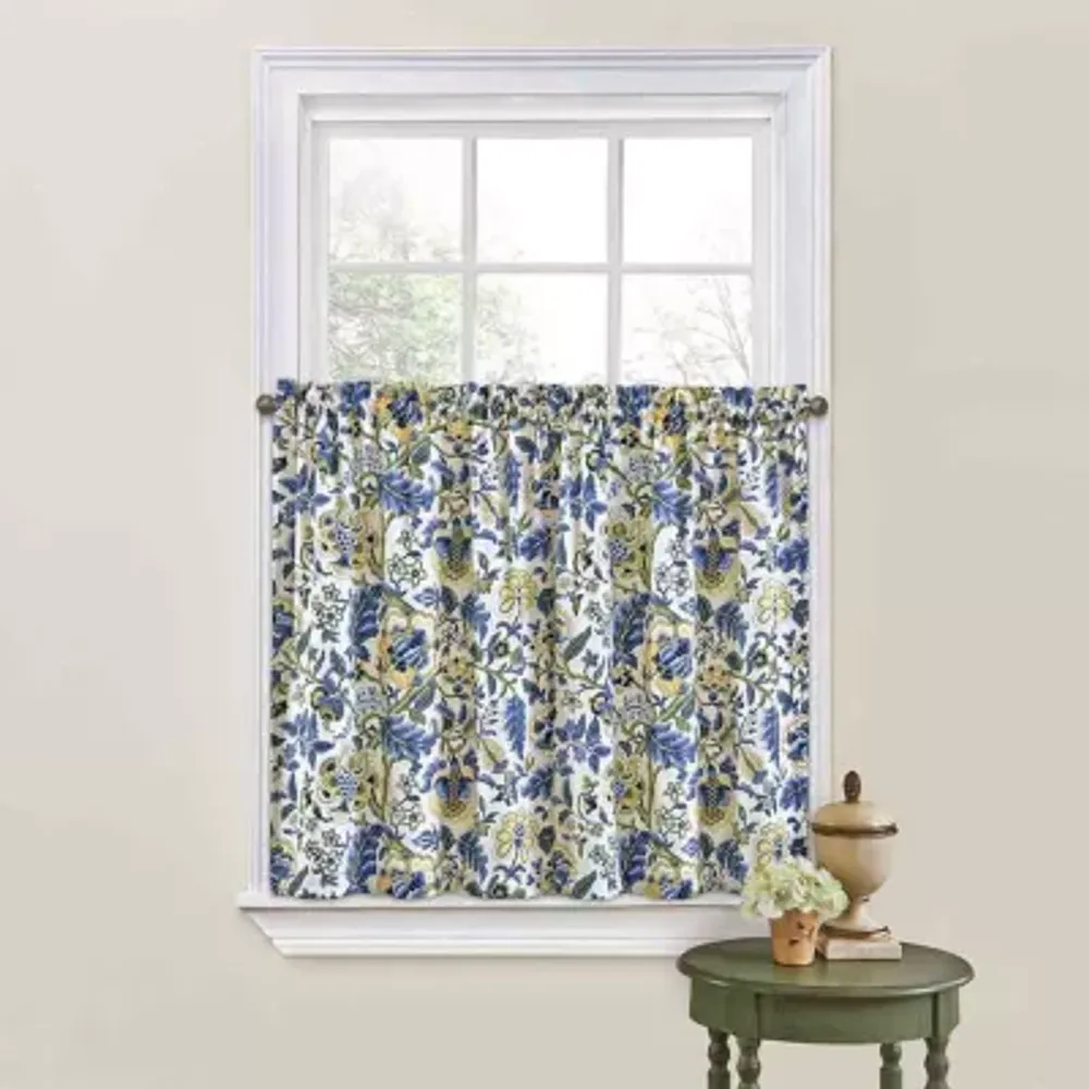 Waverly Imperial Dress Floral 2-pc. Rod Pocket Window Tier