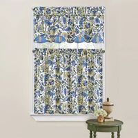 Waverly Imperial Dress Floral 2-pc. Rod Pocket Window Tier