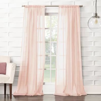 Lichtenberg Lola Sheer Rod Pocket Single Curtain Panel