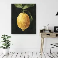 Lumaprints Dark Lemon I Giclee Canvas Art