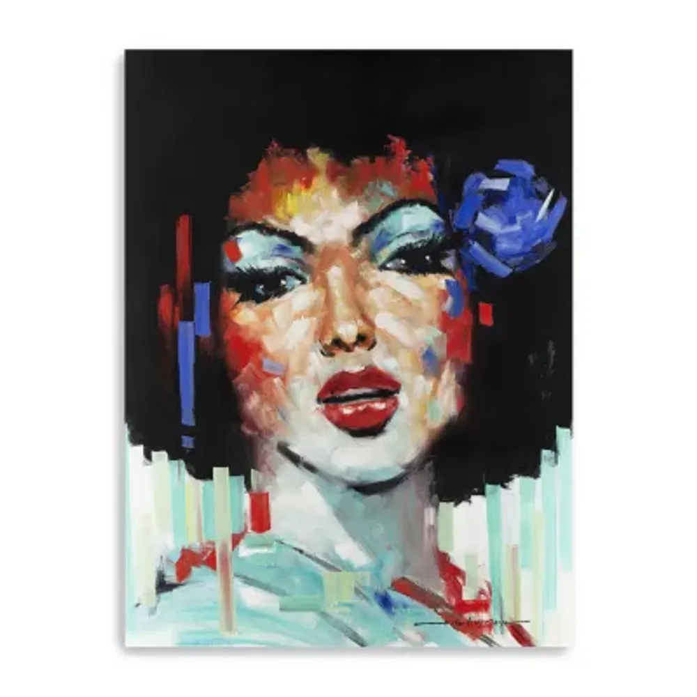 24X34 Confetti Girl I Canvas Wall Art