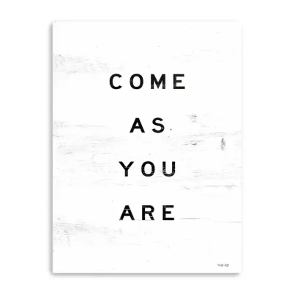 Lumaprints Come As You Are Giclee Canvas Art