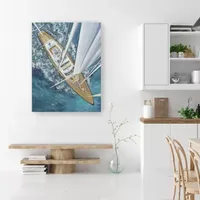 Lumaprints Sailing Around The World Giclee Canvas Art