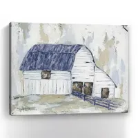 Lumaprints Spring Joy Farm (Blue) Giclee Canvas Art