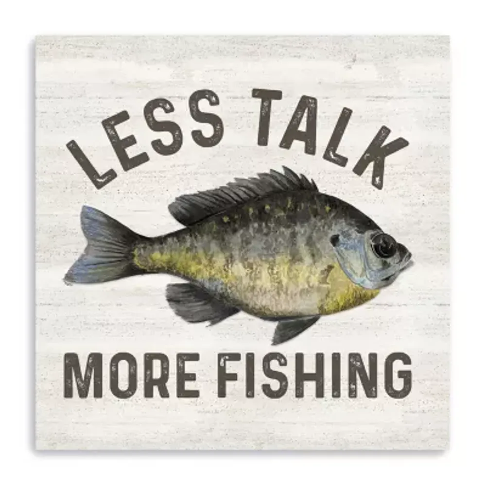 Lumaprints Less Talk More Fishing Ii-Fishing Giclee Canvas Art