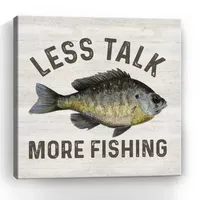 Lumaprints Less Talk More Fishing Ii-Fishing Giclee Canvas Art