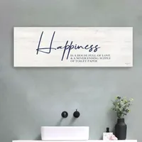 Lumaprints Bathroom Humor Panel Ii-Happiness Giclee Canvas Art