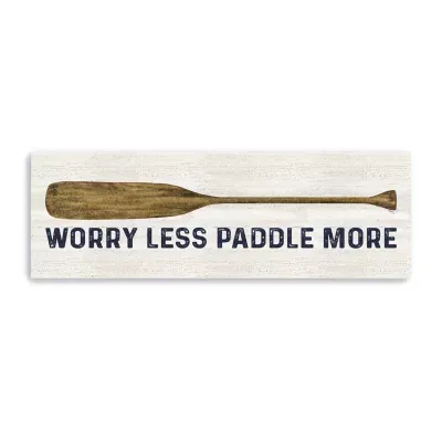 Lumaprints Less Talk More Fishing Panel I-Paddle More Giclee Canvas Art