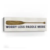 Lumaprints Less Talk More Fishing Panel I-Paddle More Giclee Canvas Art