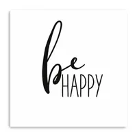 Lumaprints Be Happy Giclee Canvas Art