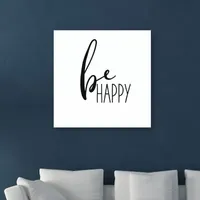 Lumaprints Be Happy Giclee Canvas Art