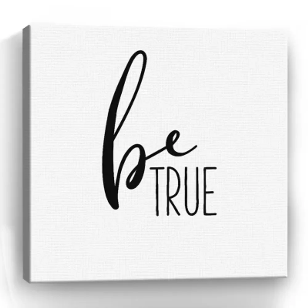 Lumaprints Be True Giclee Canvas Art