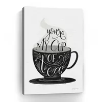 Lumaprints My Cup Of Tea Bw Giclee Canvas Art