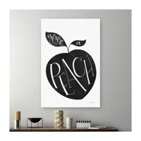 Lumaprints You Are A Peach Bw Giclee Canvas Art