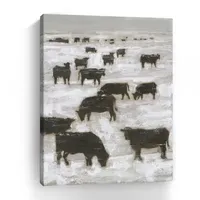 Lumaprints Winter Grazing I Giclee Canvas Art