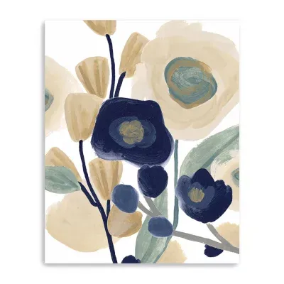 Lumaprints Blue Poppy Cascade I Giclee Canvas Art