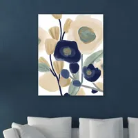 Lumaprints Blue Poppy Cascade I Giclee Canvas Art