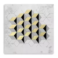 Lumaprints Gilt Geometry I Giclee Canvas Art