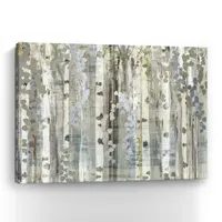 Lumaprints Birch Wood Meadow Canvas Art