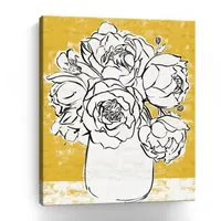 Lumaprints Golden Peony I Giclee Canvas Art